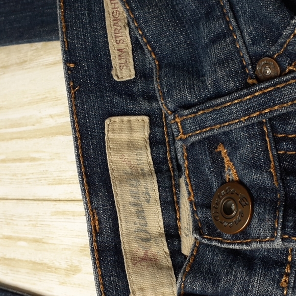 Vintage Jeans 1691 Slim Straight Boy's W 26 L 28 1/2 Blue Jeans - Picture 14 of 16